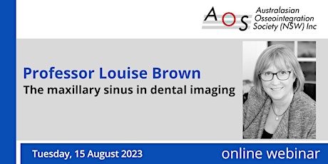 AOS NSW: Live webinar: The maxillary sinus in dental imaging  primärbild
