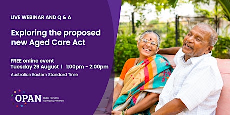 Exploring the proposed new Aged Care Act primary image