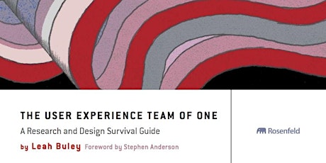 [HK Design Bookclub] Let's read The User Experience Team of One primary image