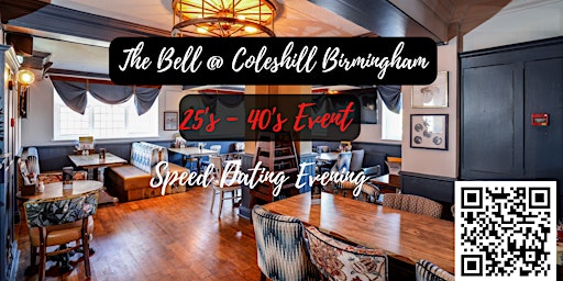 Hauptbild für 25-40's Speed Dating Evening in Coleshill