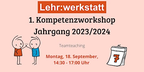 1. Kompetenzworkshop "Teamteaching" Lehr:werkstatt 2023/24  primärbild