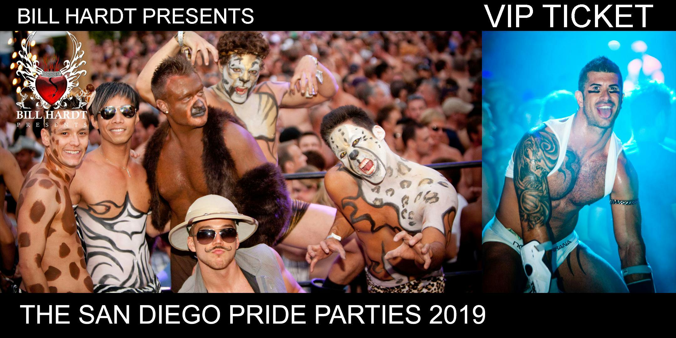 VIP TICKET 2019, Bill Hardt Presents San Diego Pride Parties