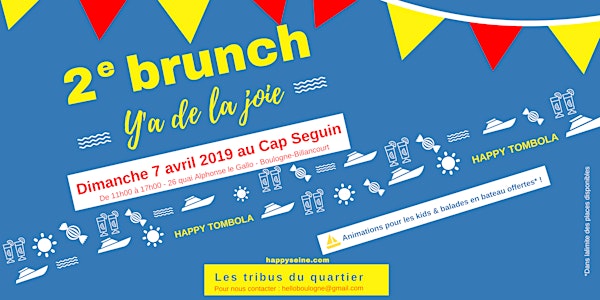 ★ Brunch Y'a de la joie  : dimanche 7 avril à Boulogne-Billancourt 