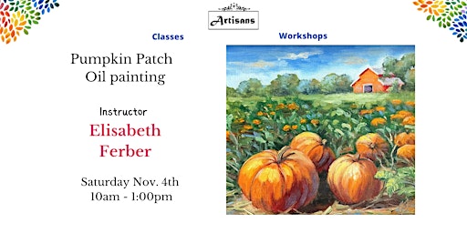 Imagem principal do evento Pumpkin Patch Painting in Oil class 8x10