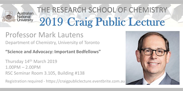 Craig Public Lecture - Professor Mark Lautens