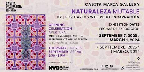 Imagen principal de Opening Celebration for Naturaleza Mutable by Carlos Wilfredo Encarnación