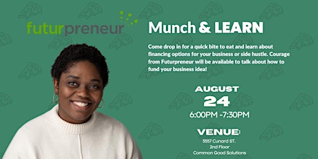 Futurpreneur: Munch &  Learn - Access funding for your business! primary image