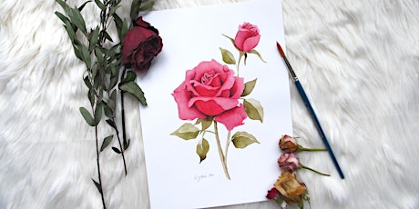 Floral Watercolor Workshop (Rose Theme) primary image