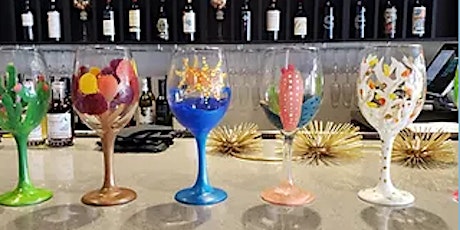 Wine Down Wednesday-Wine glass painting! primary image