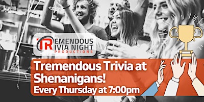 Hauptbild für Edmonton Shenanigans Thursday Night Trivia!