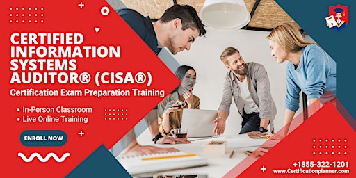 Primaire afbeelding van NEW CISA Certification Exam Preparation Training  in Canberra