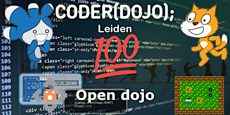Imagem principal do evento CoderDojo Leiden #100 | Open Dojo