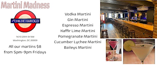 Primaire afbeelding van Martini Madness Every Friday