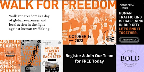 A21 Walk for Freedom Phoenix 2023 - Live BOLD Movement Team primary image