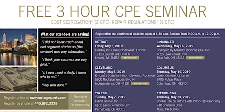 CPE Seminar - Cleveland, Spring 2019 primary image