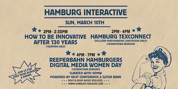 Reeperbahn Hamburgers @ SXSW - Digital Media Women Day