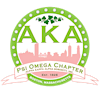 Logotipo da organização Alpha Kappa Alpha Sorority, Incorporated - Psi Omega Chapter