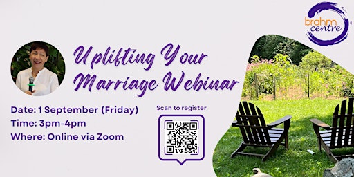 Uplifting Your Marriage by A/Prof Angie Chew (Zoom) primary image