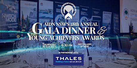 Hauptbild für AIDN NSW 28th Annual Gala Dinner