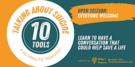 Talking about Suicide: 10 Tools - online training for anyone primary image