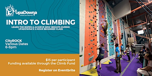 Imagem principal do evento Intro to Climbing