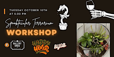 Spooktacular Terrarium (With Carnivorous Plants) Happy Hour Workshop