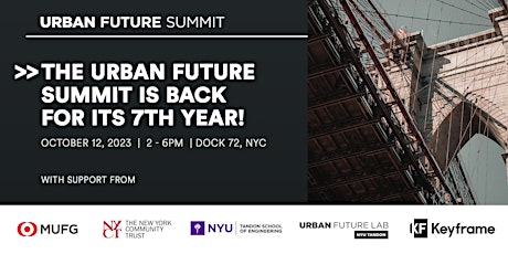 Urban Future Summit 2023 primary image