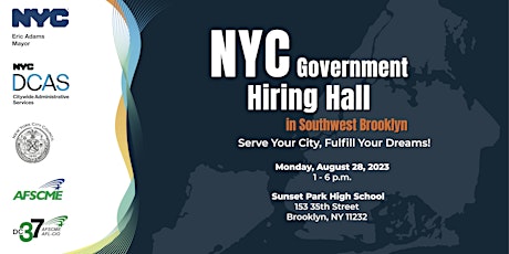 Hauptbild für NYC Government Hiring Hall - August 28