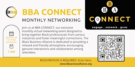 BBA CONNECT - Black Business Virtual Networking Meeting
