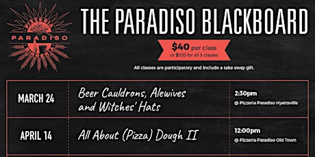 The Paradiso Blackboard – Beer Cauldrons, Alewives and Witches' Hats primary image