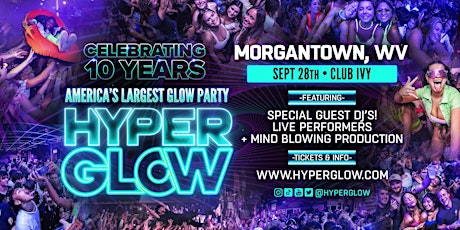 Hauptbild für HYPERGLOW "America's Largest Glow Party" - Morgantown, WV