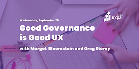 Good Governance is Good UX primary image