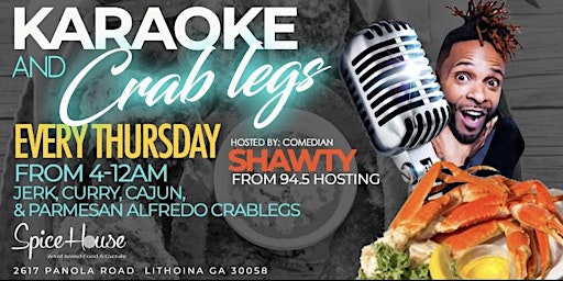 SPICE HOUSE KAROKE AND CRAB LEGS THURSDAYS!!! primary image