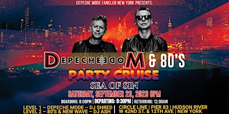 Depeche Mode & 80's Party Cruise - Sea of Sin primary image
