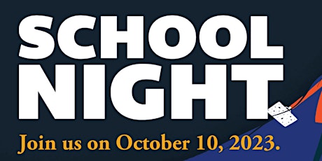 Imagen principal de School Night: An In-Person Dinner Fundraiser (for General Admission)