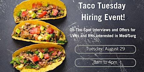 Taco Tuesday Hiring Event primary image