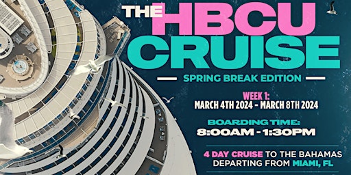 Imagen principal de The Spring Break/HBCU Cruise 4-DAY BAHAMAS CARNIVAL CRUISE FROM MIAMI, FL