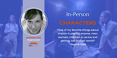 Imagem principal do evento In-Person: Characters with Regina Saisi