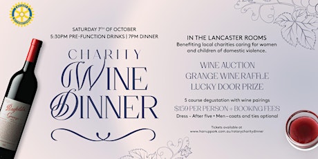 Mackay West Rotary Charity Wine Dinner 2023 primary image