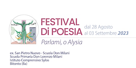 INAUGURAZIONE FESTIVAL DI POESIA - 11° edizione - BITONTO primary image