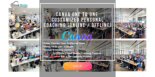 Imagem principal do evento Canva Partner - Canva (One to One Coaching)