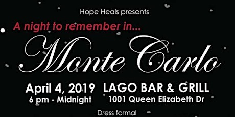 Hope Heals Presents: A Night to Remember in Monte-Carlo primary image
