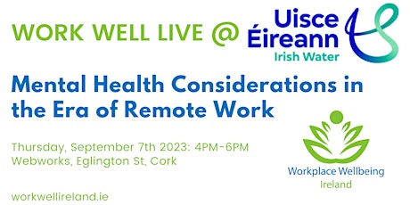 Work Well Live Cork @ Uisce Eireann primary image