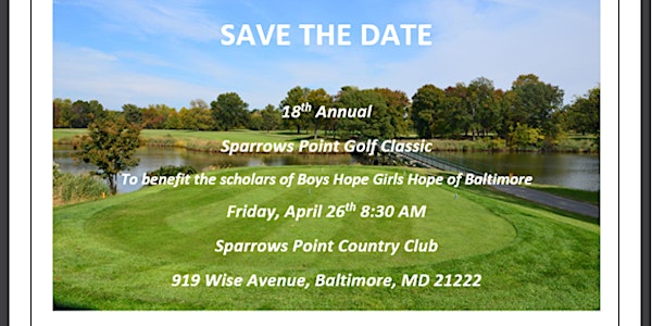 18th Annual Sparrows Point Golf Classic
