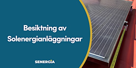 Besiktning av Solenergianläggningar (Göteborg)  primärbild