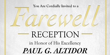 Ambassador Paul Altidor's Farewell Reception 