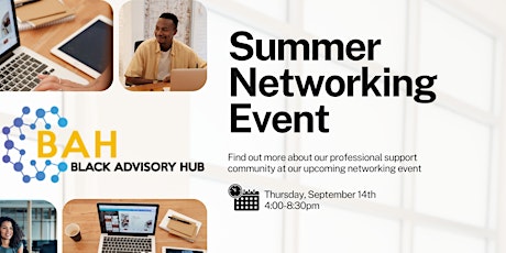 Hauptbild für BAH's Summer Networking Event