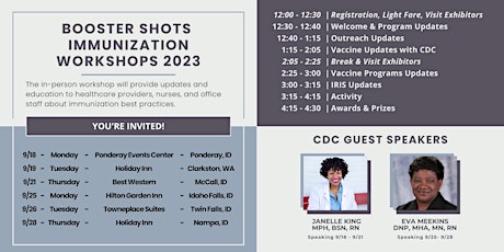 Imagem principal do evento Booster Shots Immunization Workshops 2023