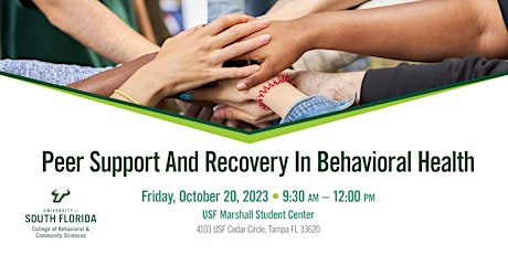 Imagem principal do evento Peer Support and Recovery in Behavioral Health