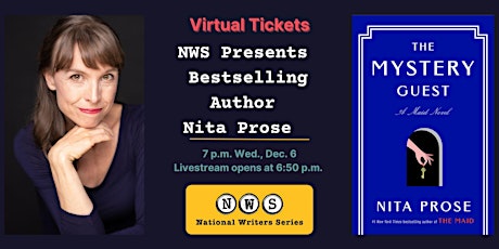 Virtual Tickets to Nita Prose, featuring "The Mystery Guest" primary image